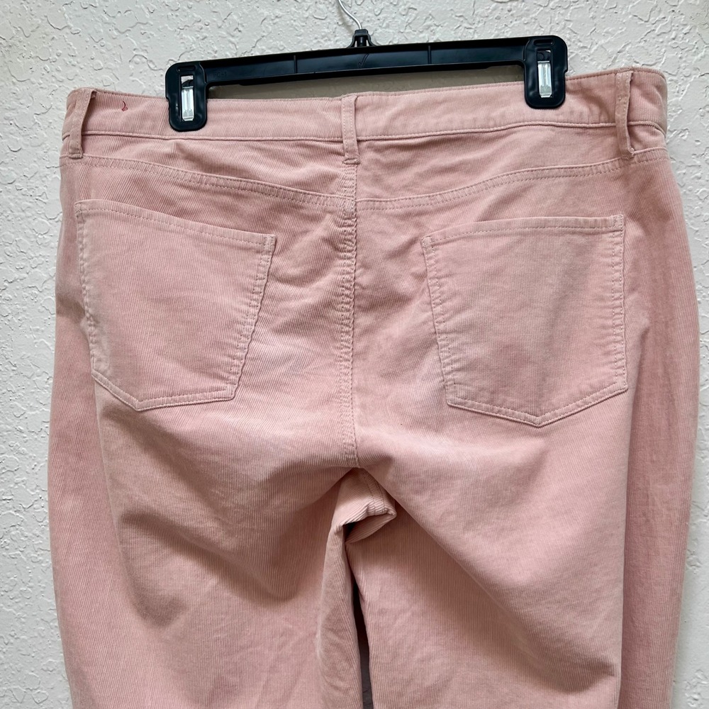 Talbots Flawless Five Pocket Corduroy Pants Pink Straight Leg Womens 14 Blush - Picture 7 of 8